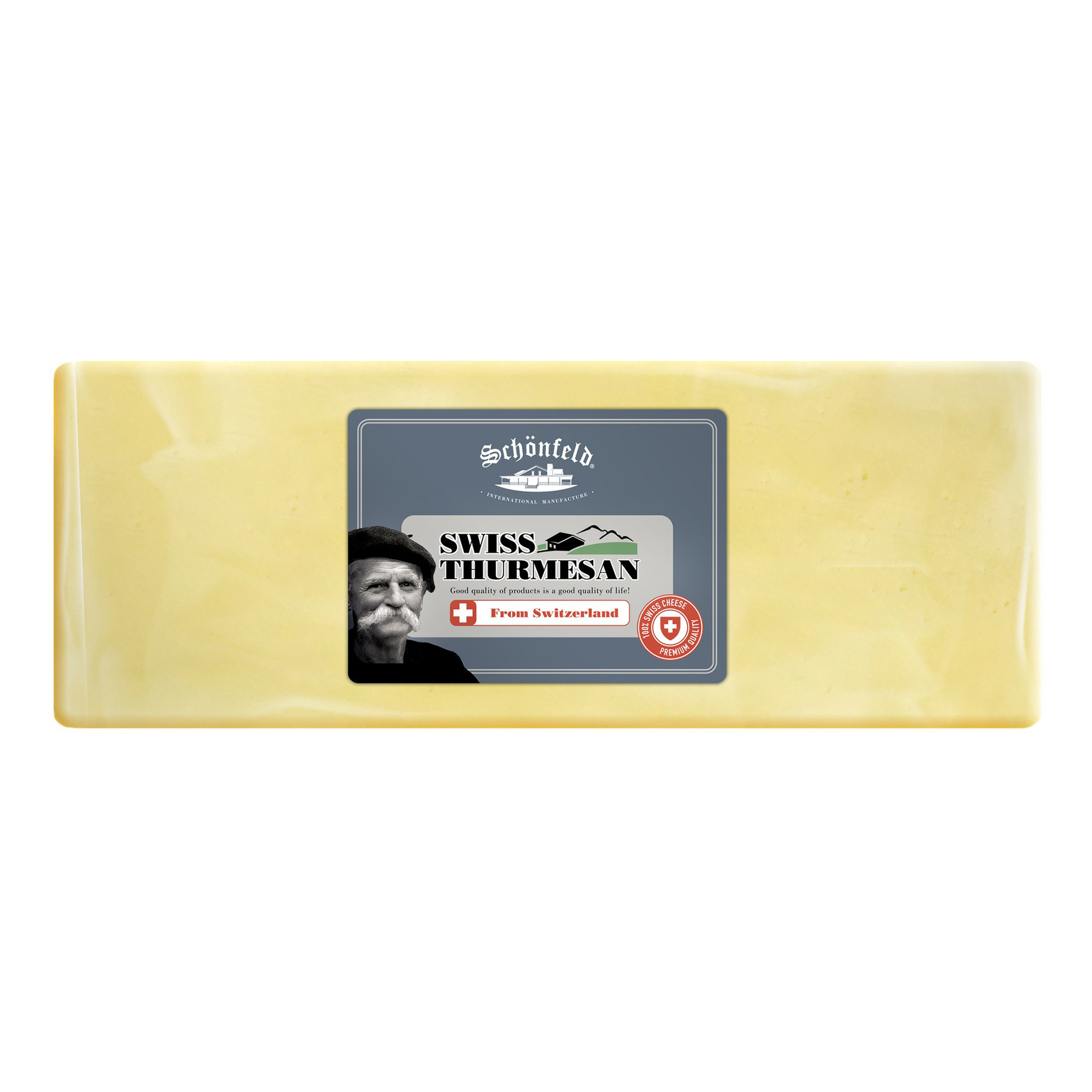 фото Сыр полутвердый schonfeld swiss cheddar 53% +-3 кг