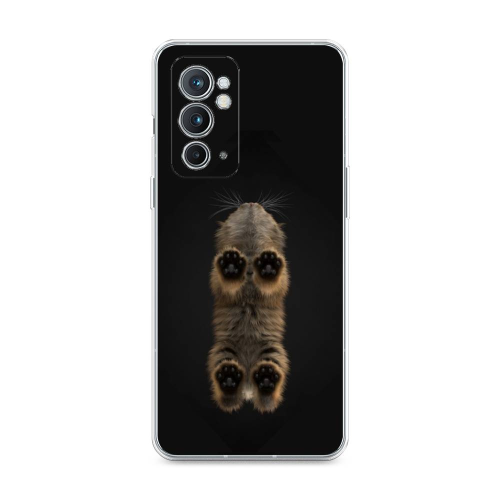 

Чехол Awog на OnePlus 9RT / ВанПлас 9RT "Кошачьи лапки", Черный, 152050-1