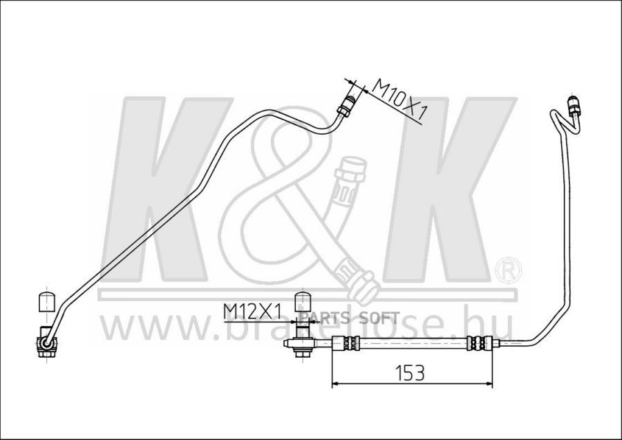 

Шланг Тормозной Задн Прав Audi: A6 (4b,C5) /Avant/ 1.8 07.97-01.05 K&K арт. FT0460