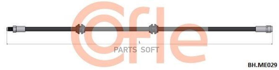 

Шланг Тормозной Задн Mercedes Ml (W164) 06- / Gl (X164) 06- Cofle арт. 92.BH.ME029