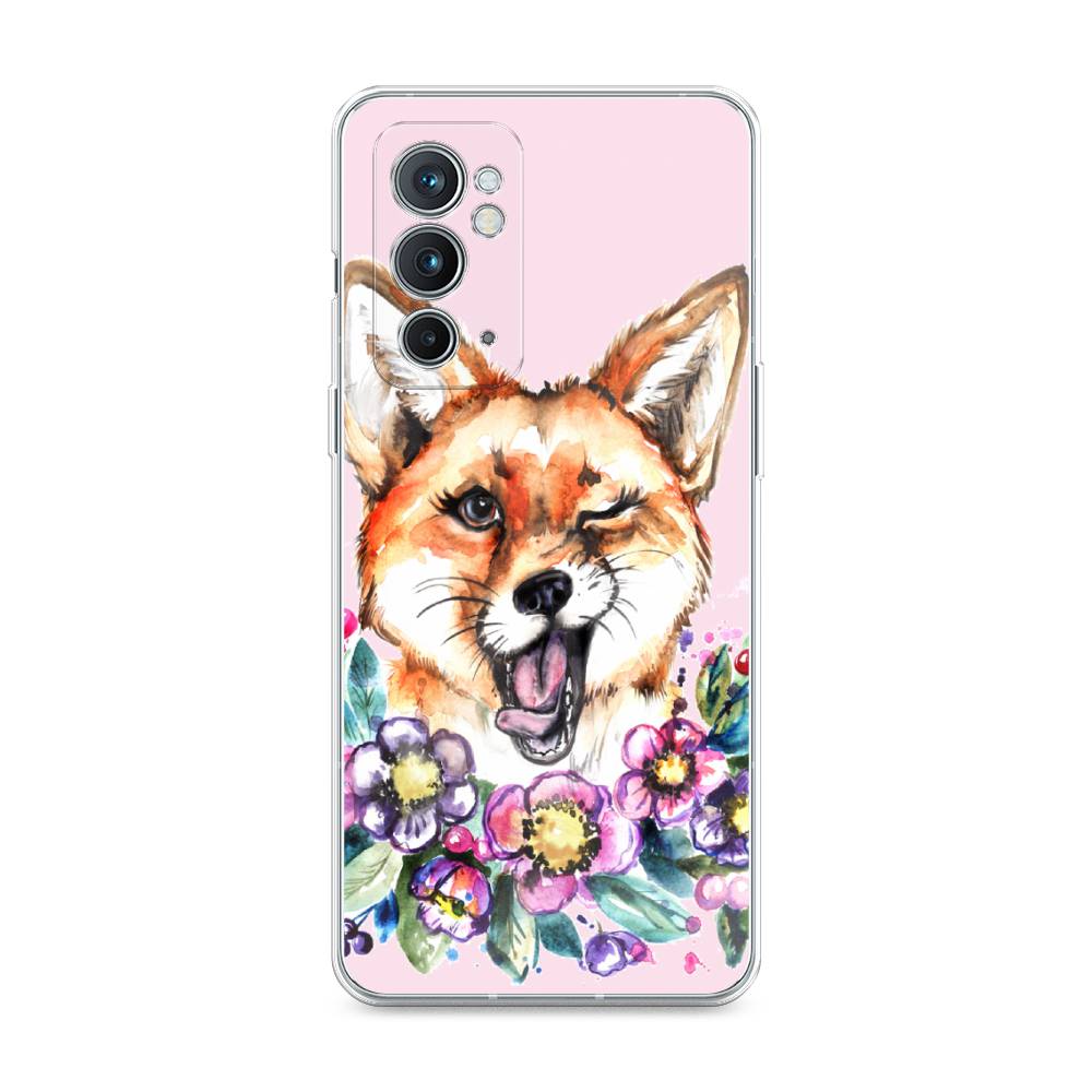

Чехол Awog на OnePlus 9RT / ВанПлас 9RT "Подмигивающая лиса", Оранжевый, 152050-10