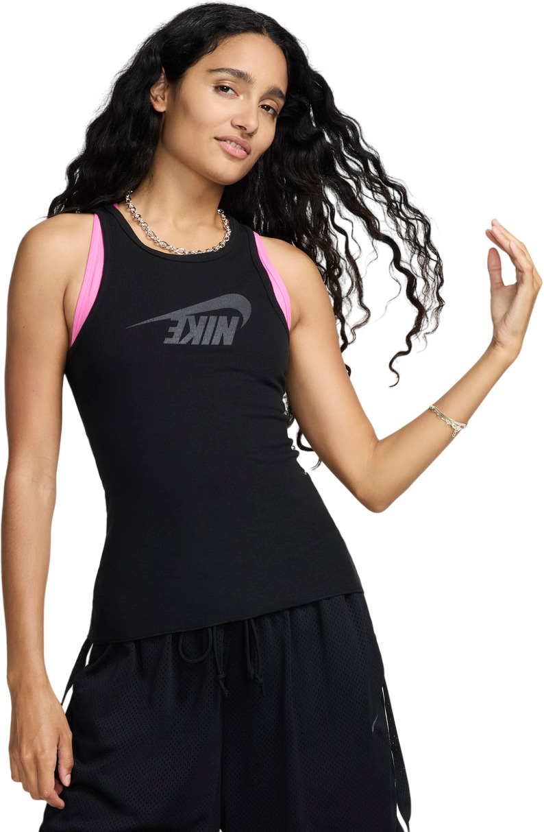 

Майка женская Nike W NSW DANCE RIB TANK черная XL, Черный, W NSW DANCE RIB TANK