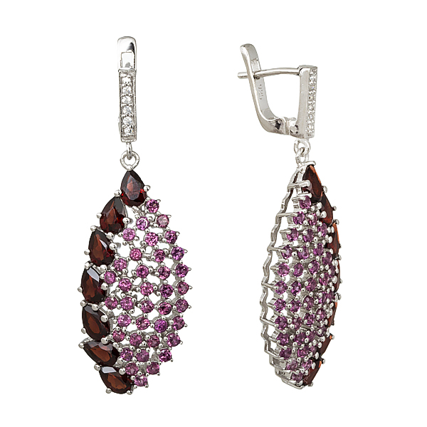 

Серьги из серебра с гранатом Balex Jewellery 2410931675, 2410931675