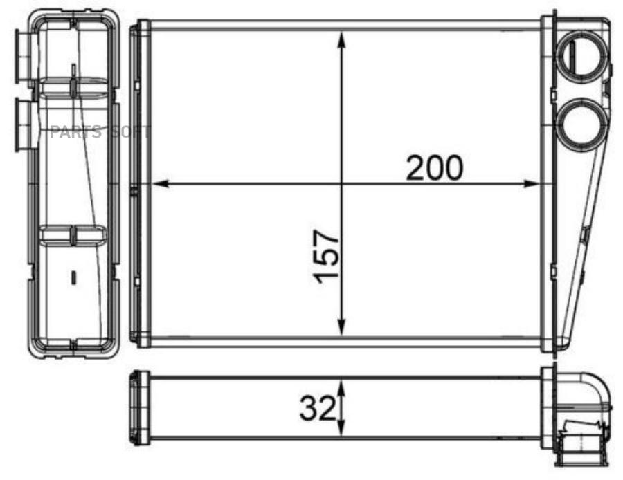 

Радиатор Печки Mahle/Knecht AH263000S