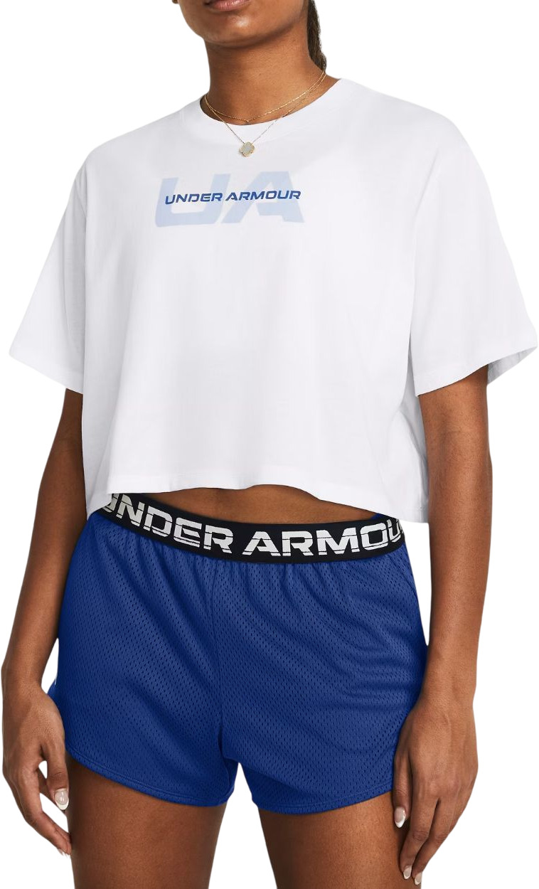 Топ женский Under Armour UA W BOXY CROP BRANDED SS белый SM 3419₽