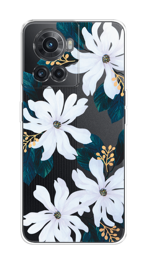 

Чехол на OnePlus 10R/Ace "Delilah Flower", Зеленый;белый, 153050-1