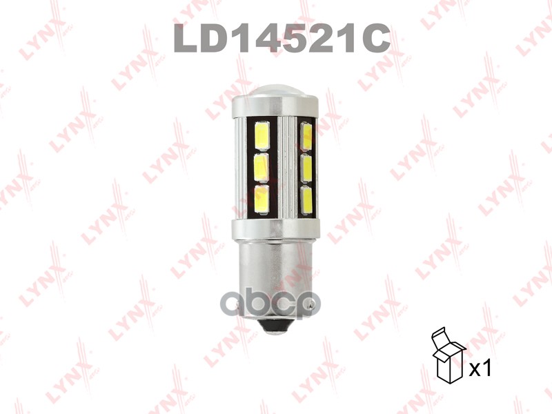 

Лампа светодиодная LED P21W S25 12V BA15s SMDx18 7200K CANbus