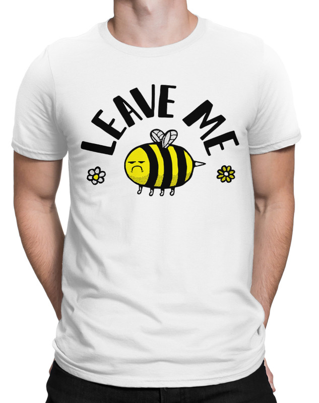 

Футболка мужская Dream Shirts Пчелка - Leave Me 9892422 белая 2XL, Пчелка - Leave Me 9892422