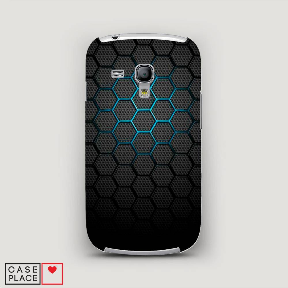 фото Чехол awog "бирюзовые соты" для samsung galaxy s3 mini