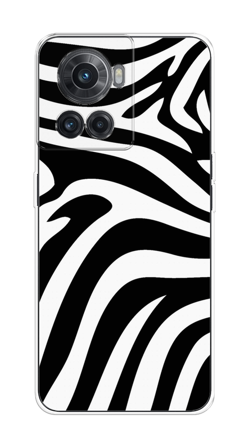 

Чехол на OnePlus 10R/Ace "Полоски зебры", Черный;белый;бежевый, 153050-1