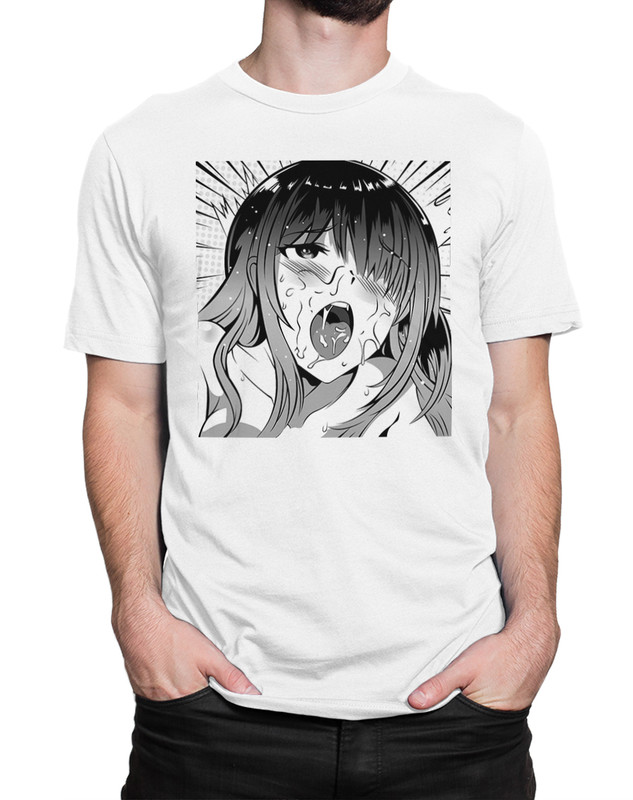

Футболка мужская Dream Shirts Ахегао Аниме 69909022 белая XL, Ахегао Аниме 69909022