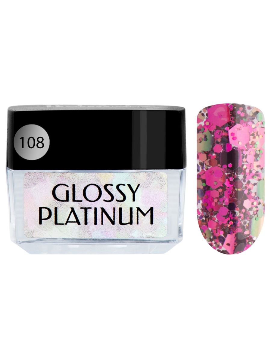 

Гель-лак Glossy Platinum, 5г IRISK 108 Duochrome, В ассортименте, IR-4680379261248