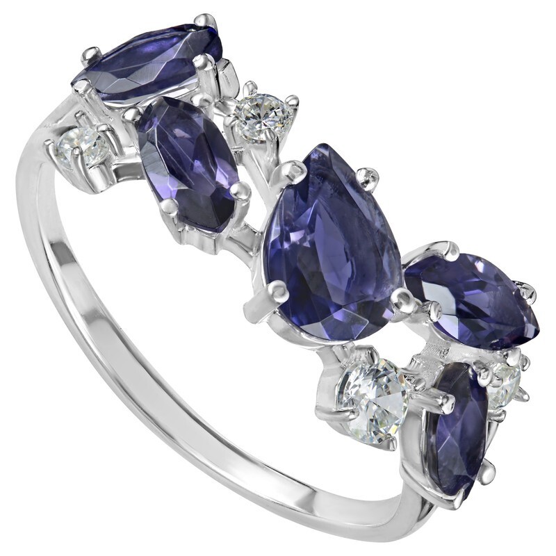 

Кольцо из серебра с иолитом р.21,5 LAZURIT-ONLINE 843400, 843400