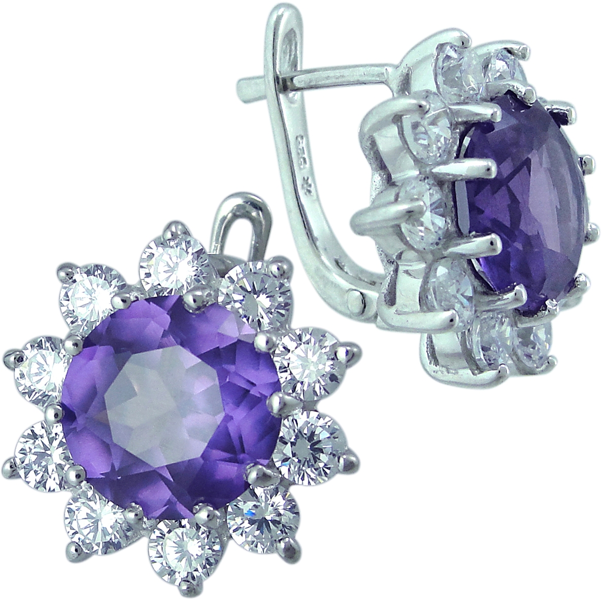 

Серьги из серебра с александритом Balex Jewellery 2405937676, 2405937676