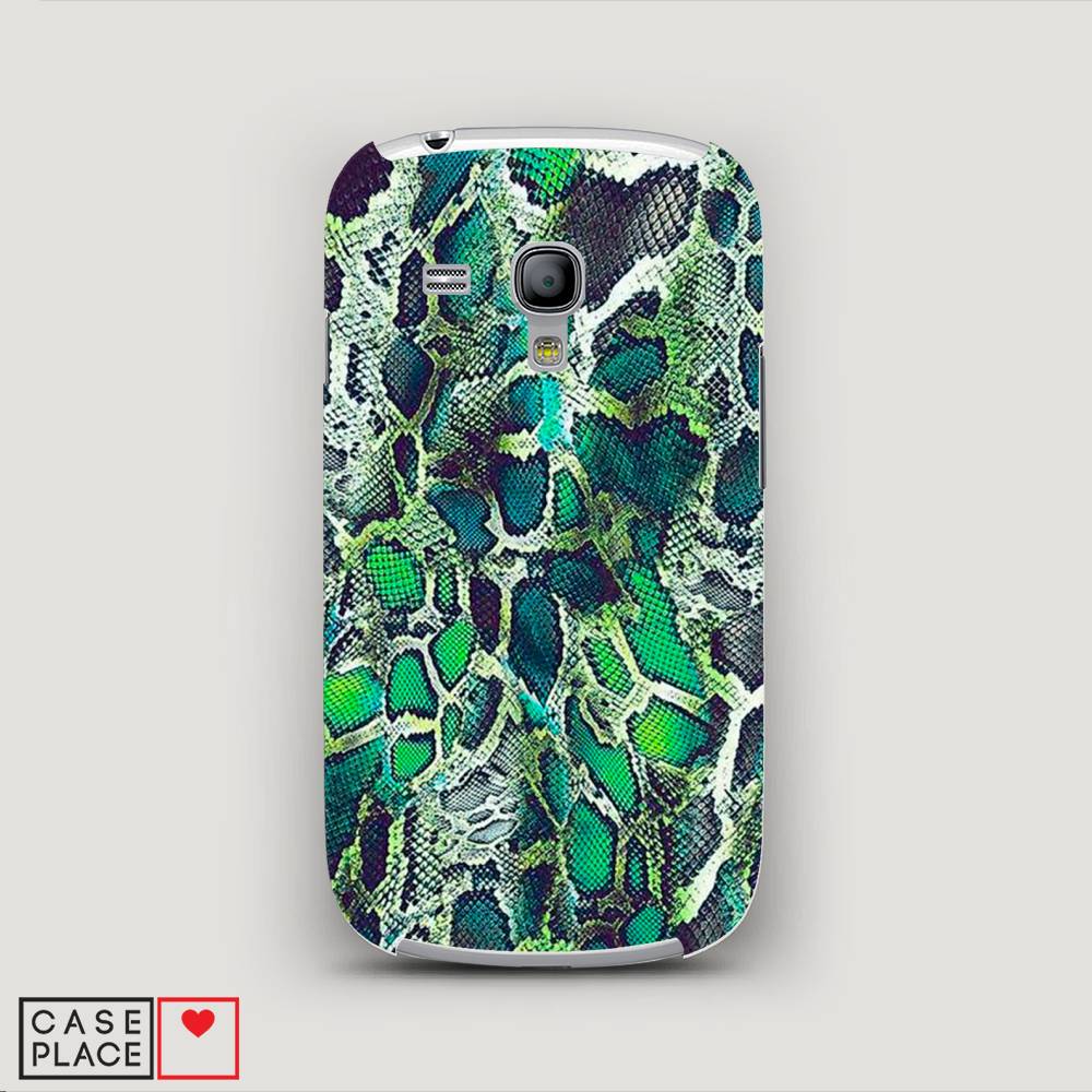 фото Чехол awog "зеленая кожа змеи" для samsung galaxy s3 mini