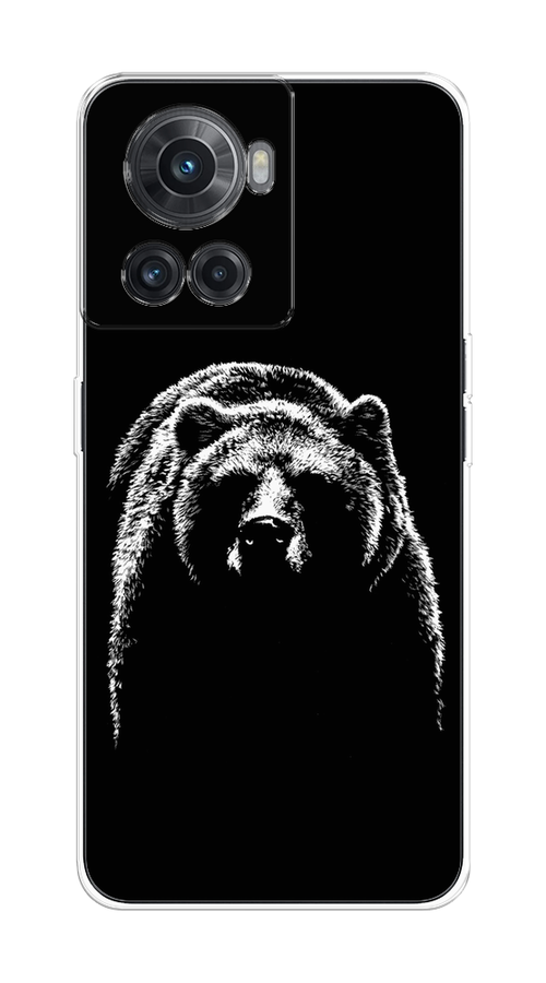 

Чехол на OnePlus 10R/Ace "Медведь в ночи", Белый;черный, 153050-1
