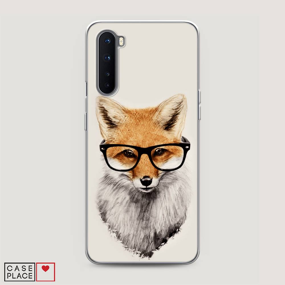 

Чехол Awog на OnePlus Nord / ВанПлас Nord "Лиса в очках", Бежевый, 151350-10