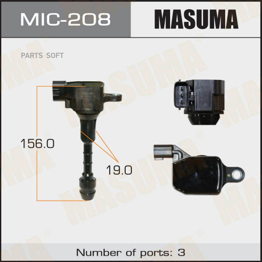 

Катушка зажигания Masuma MIC208