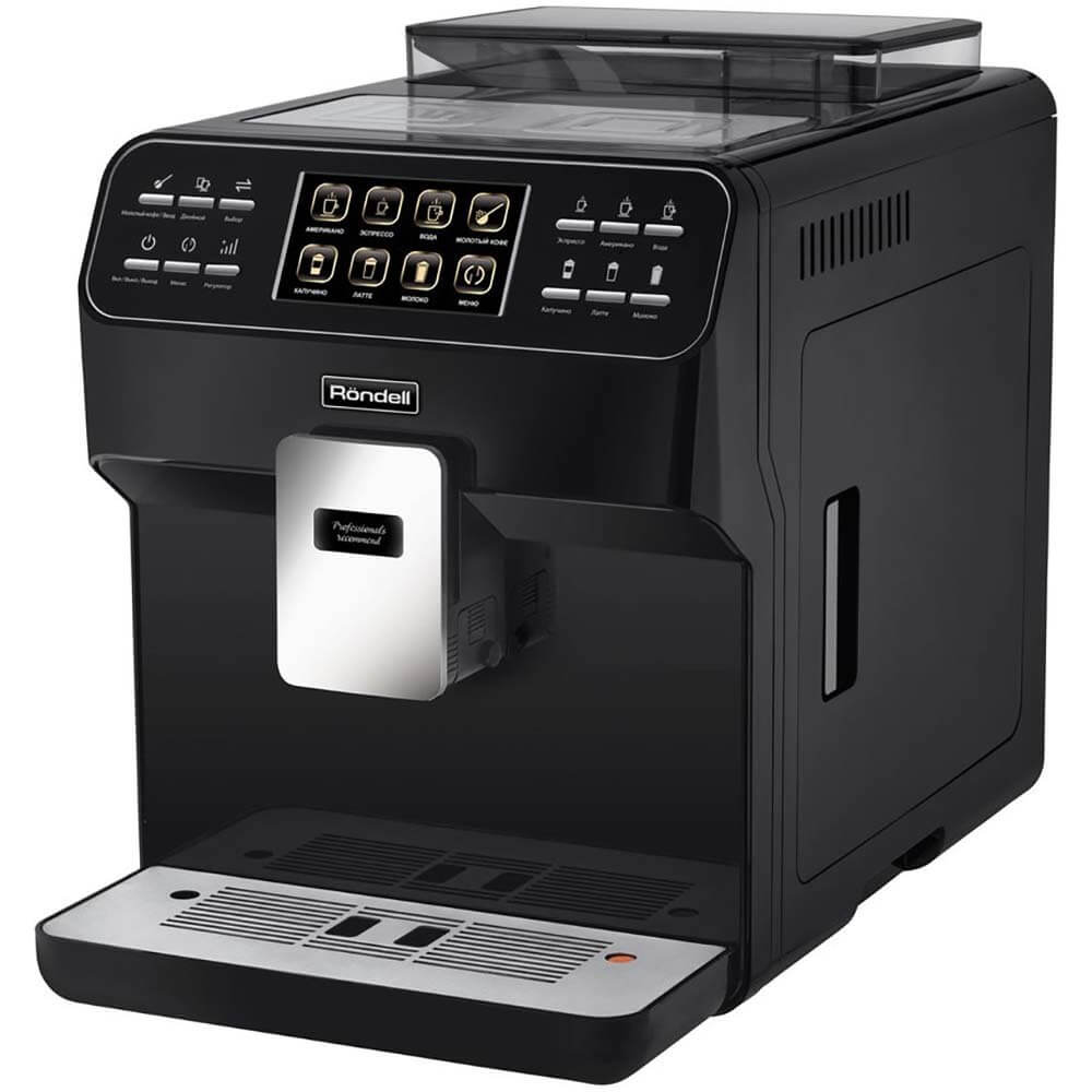 Кофемашина автоматическая Rondell RDE-1112 черная кофе молотый в капсулах carraro puro arabica 52 г система nespresso