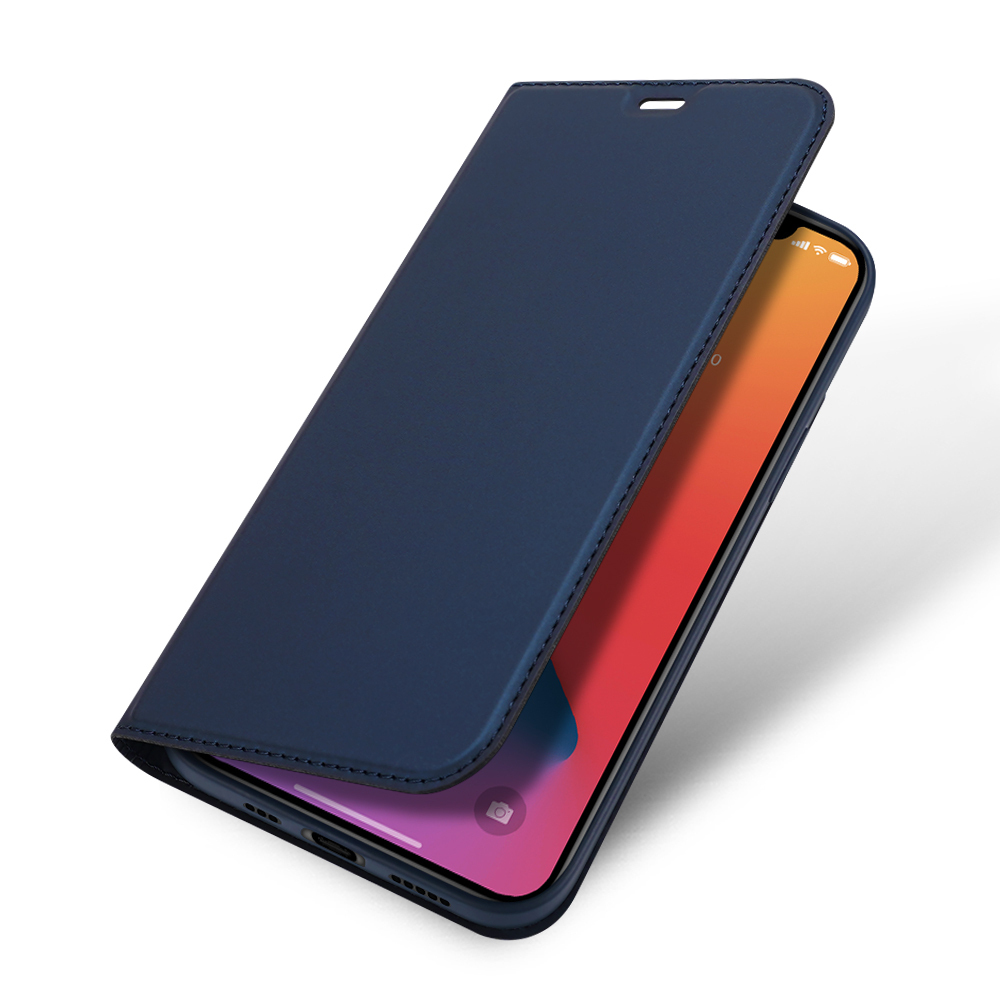 

Чехол книжка для iPhone 13 Mini 5.4", Dux Ducis Skin Series синий, iPhone 13 Mini 5.4"