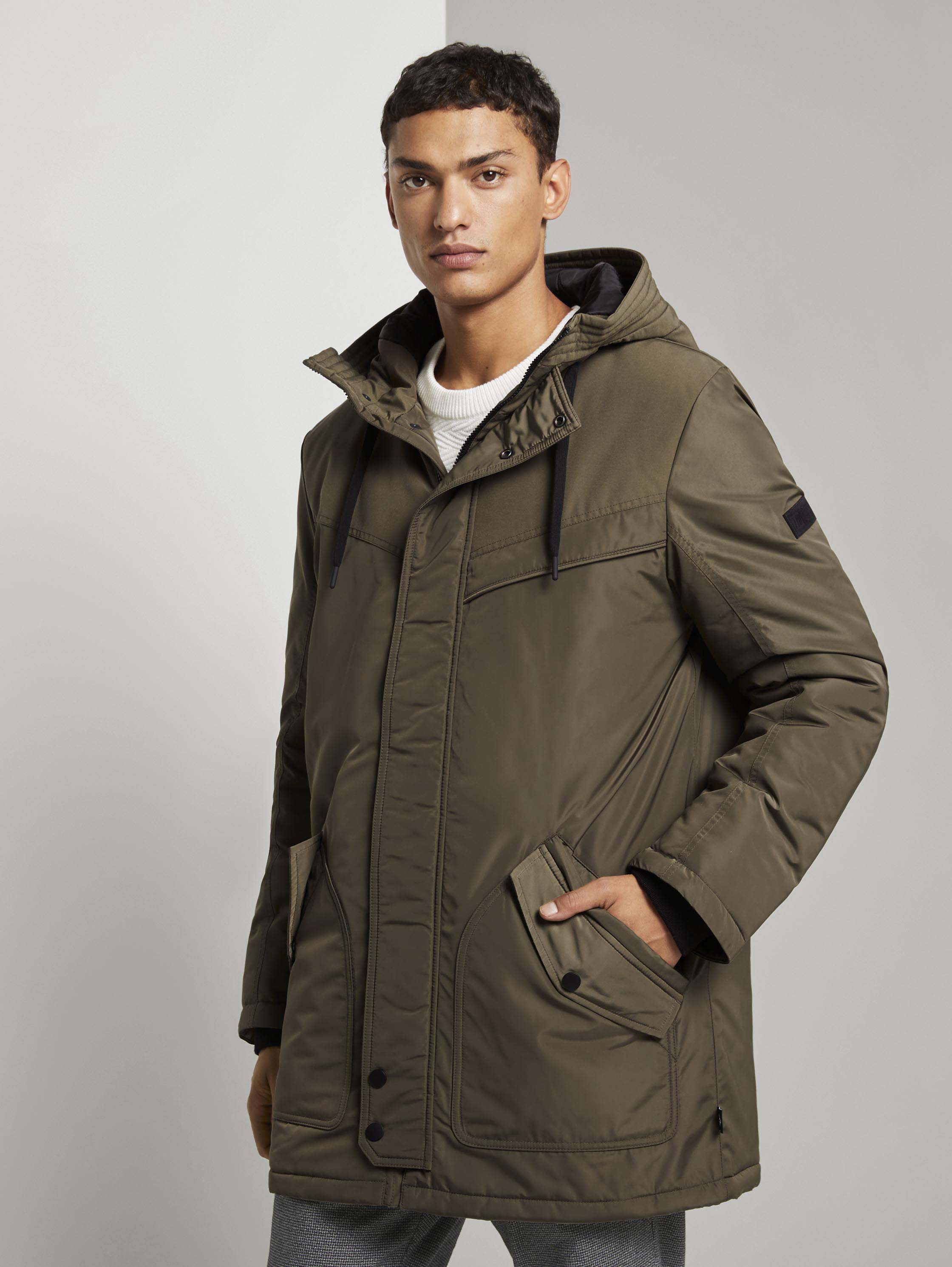 

Парка мужская TOM TAILOR 1020248 зеленая L