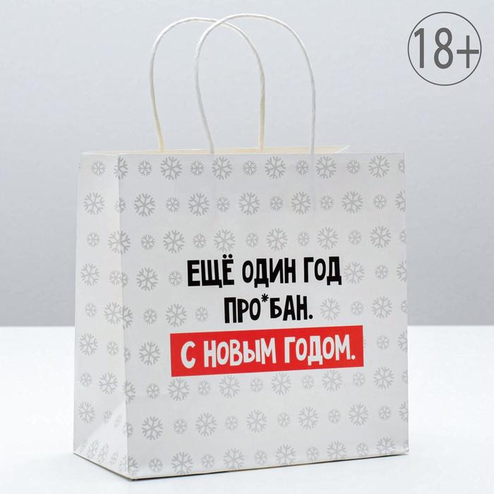 

Пакет Дарите Счастье Ещё один год 22  22  11 см, Белый