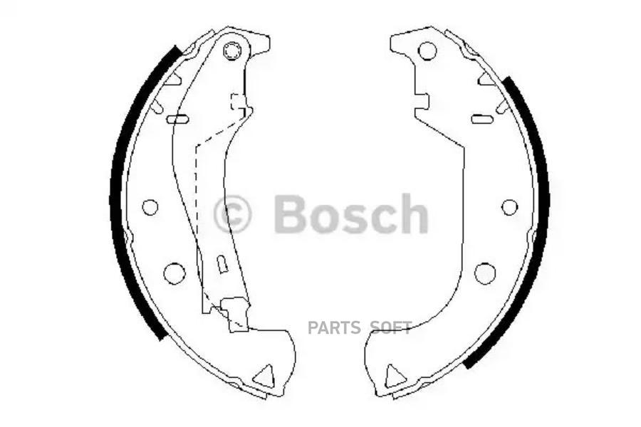 

Тормозные колодки Bosch барабанные для Fiat Doblo all 01> с рычажком 986487626