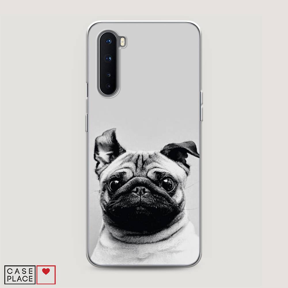 

Чехол Awog на OnePlus Nord / ВанПлас Nord "Ушастый мопс", Серый, 151350-1