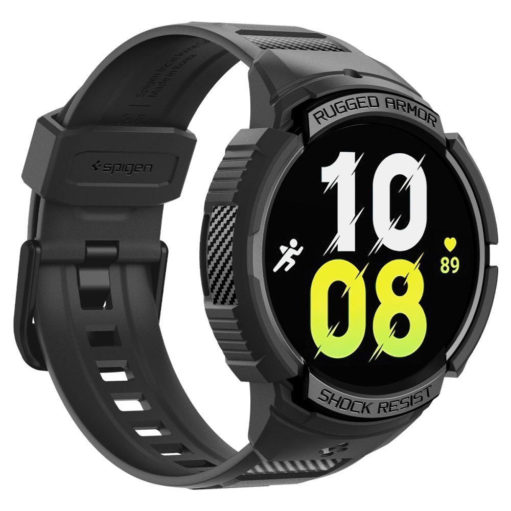 Ремешок с чехлом Spigen Rugged Armor Pro для Galaxy Watch 6 (44 mm) Black ACS06496