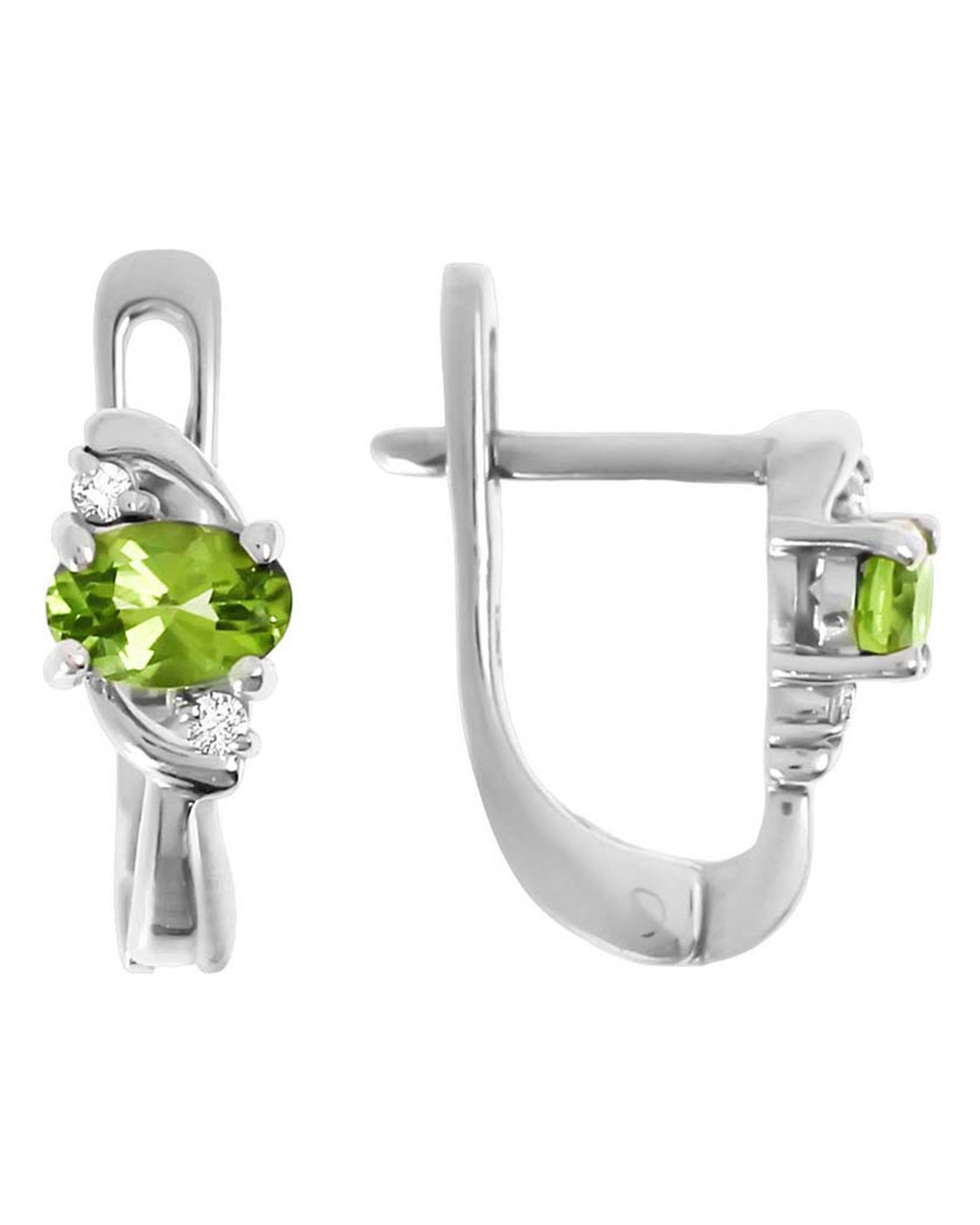 

Серьги из серебра с хризолитом Balex Jewellery 2405933668, 2405933668