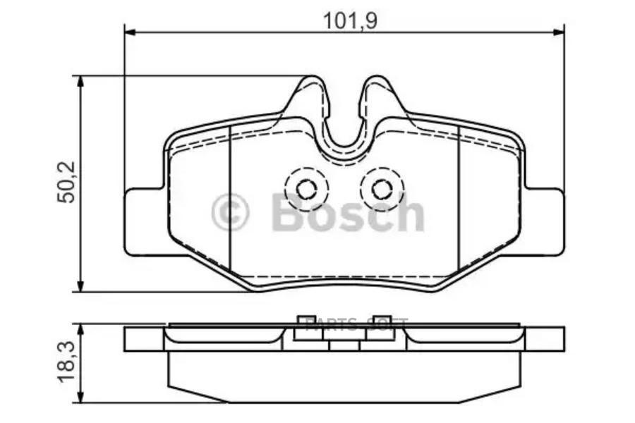 

Тормозные колодки Bosch задние дисковые 986495088