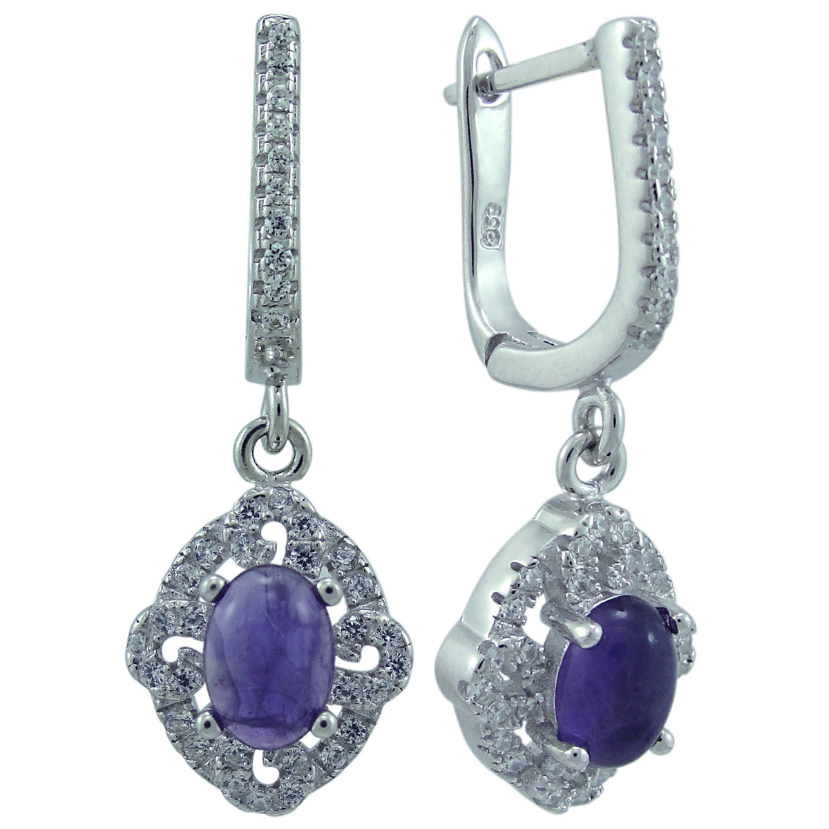 

Серьги из серебра с аметистом Balex Jewellery 2405937667, 2405937667