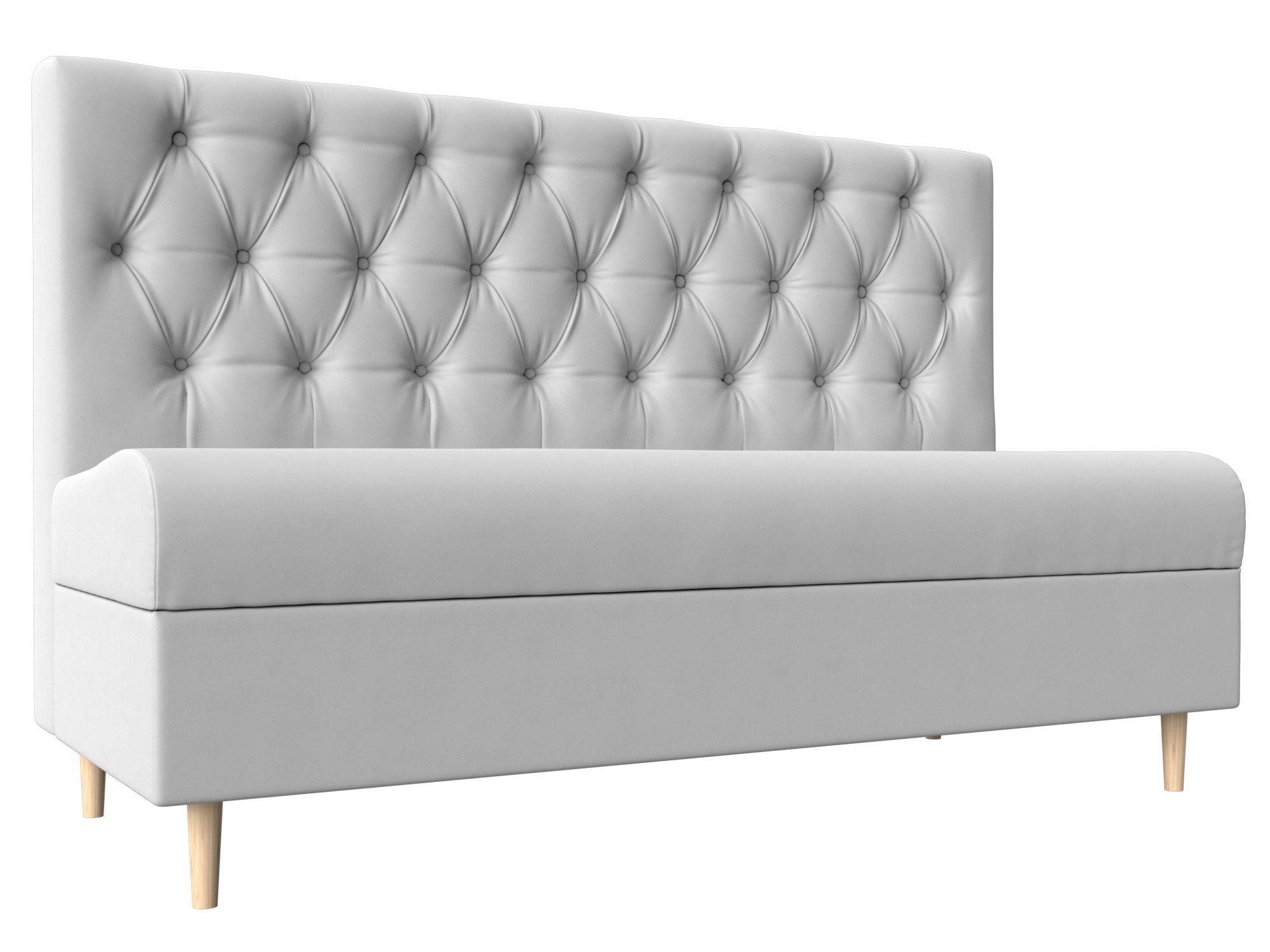 

Диван кухонный Лига Диванов Бремен 153х74х103, искусственная кожа, белый, Диван прямой Бремен