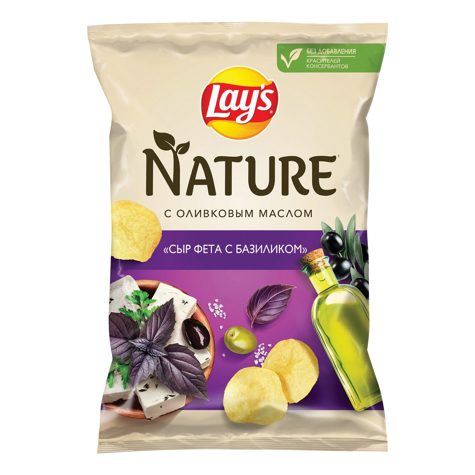 

Чипсы Lays Nature сыр фета с базиликом 90 г