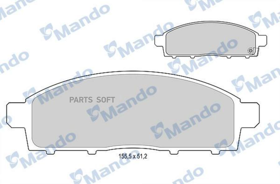 

Тормозные колодки Mando MBF015999