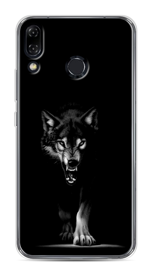 

Чехол Awog на Asus Zenfone 5Z ZS620KL "Волк выходит из ночи", Серый;черный;белый, 43450-1