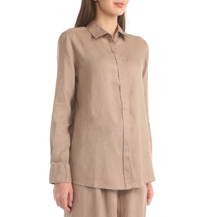 

Рубашка женская Maison David ML2109 бежевая XS, Бежевый, ML2109