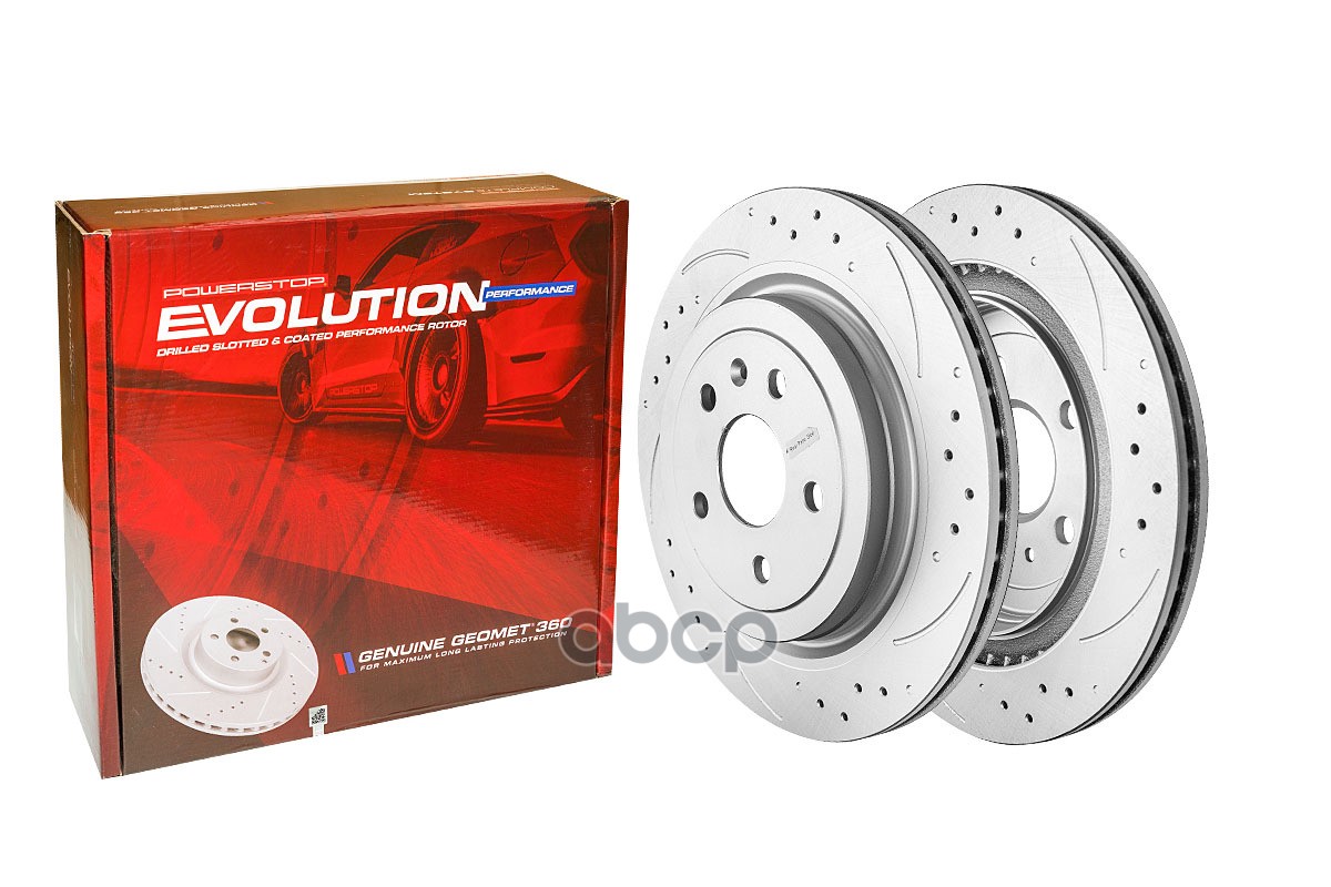 Задний Тормозной Диск Evolution С Перфорацией И Насечками, В Покрытии Geomet Pow POWER STO