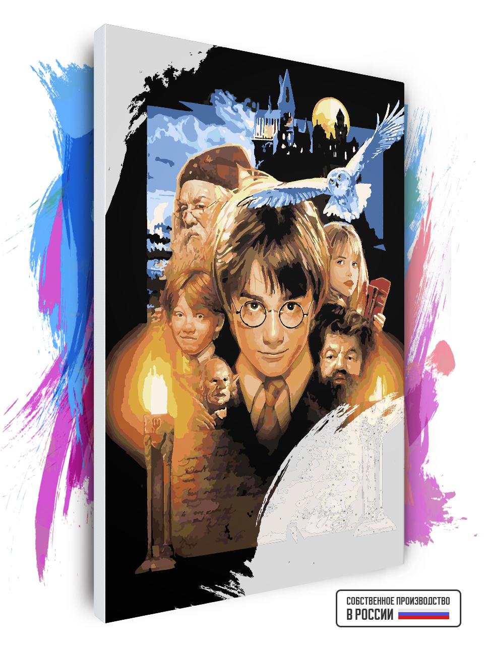 

Картина по номерам Красиво Красим на холсте Harry Potter - Герои 60 х 90 см, 78844