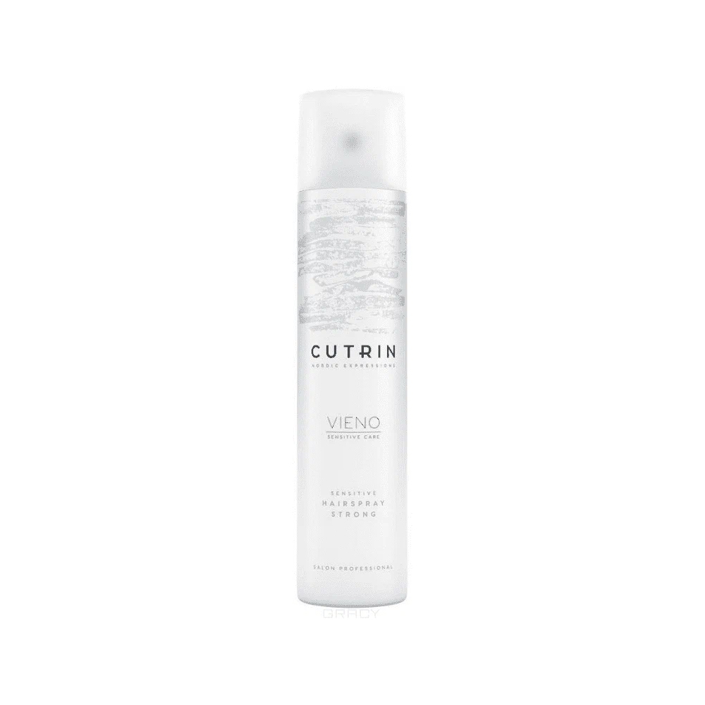 Лак для волос сильной фиксации Cutrin Vieno Sensitive Hairspray Strong лак легкой фиксации без отдушки sensitive hairspray light vieno 12828 300 мл