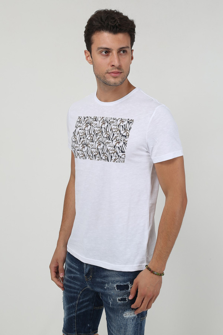 

Футболка мужская Terapi Giyim 25661 белая XS (товары доставляются из-за рубежа), Белый, 25661