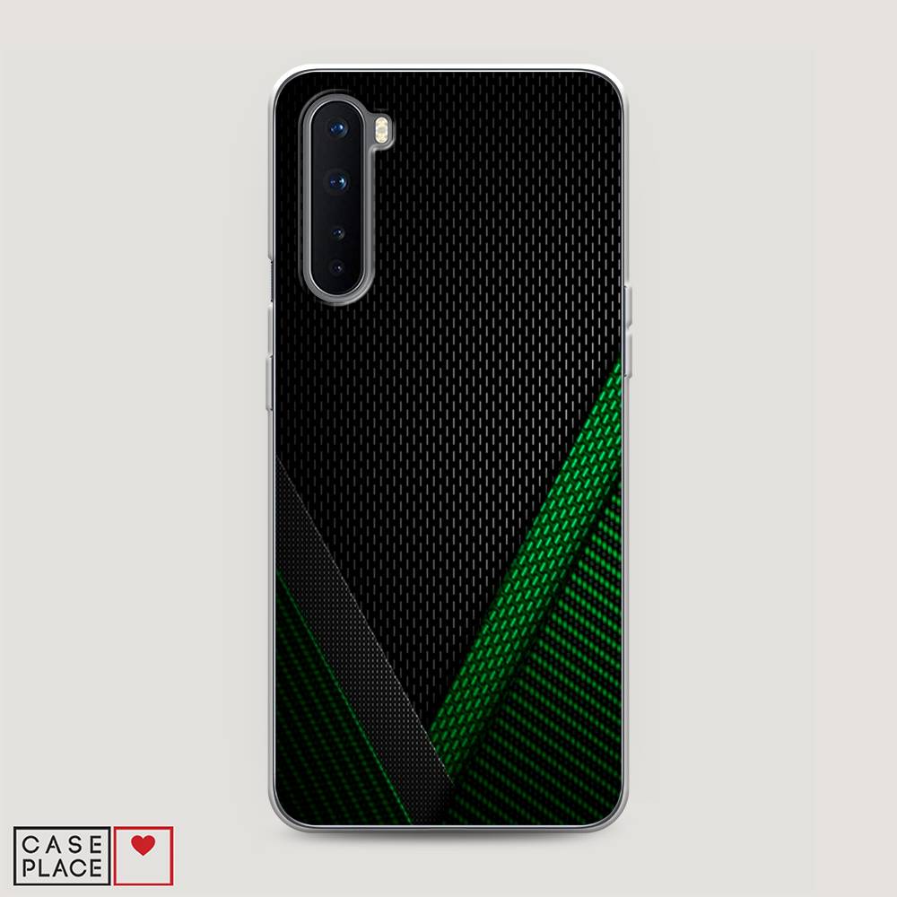 

Чехол Awog на OnePlus Nord / ВанПлас Nord "Зеленый карбон", Черный;зеленый, 151350-3