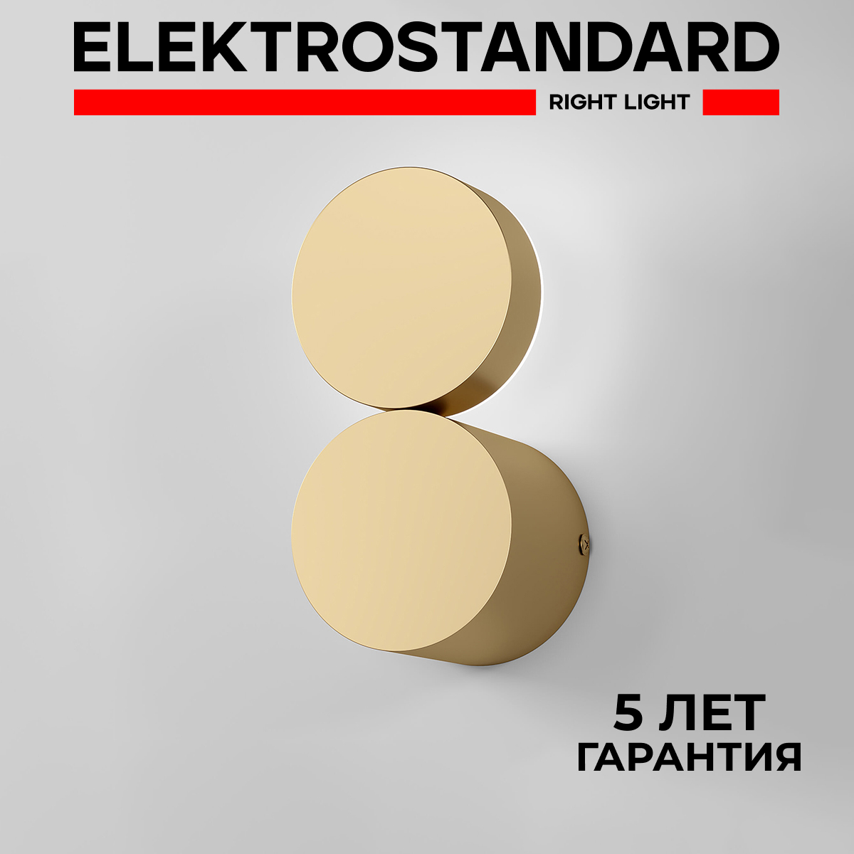 Настенный светодиодный светильник Elektrostandard Brioni 40131/LED золото 6 Вт 3000 К