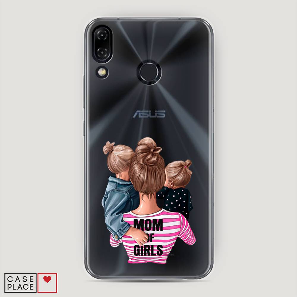 фото Чехол awog "mom of girls" для asus zenfone 5z zs620kl