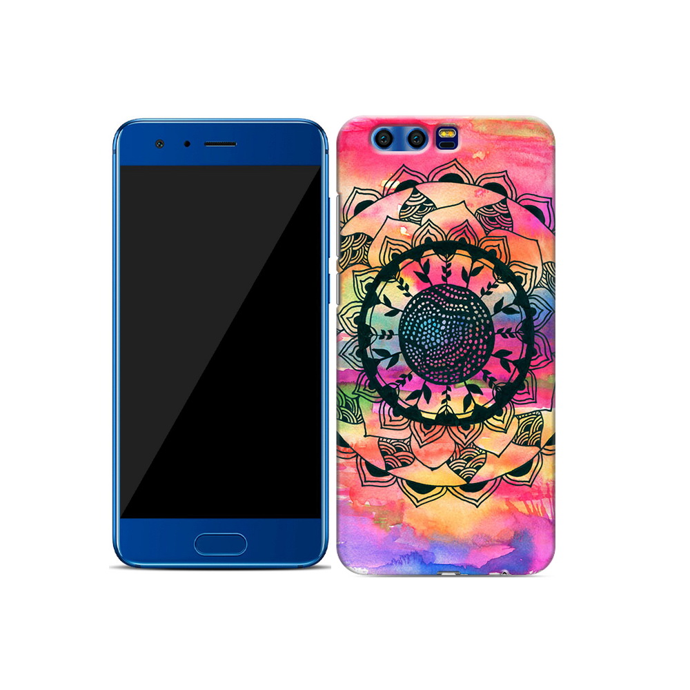 

Чехол MyPads Tocco для Honor 9 яркая абстракция круглый цветок (PT72546.48.704), Прозрачный, Tocco