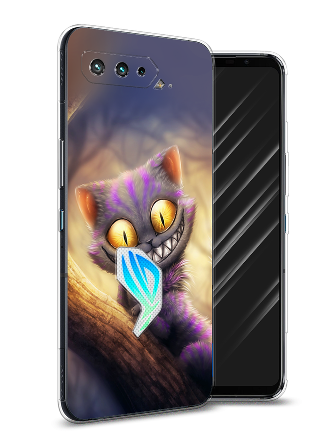 

Чехол Awog на Asus ROG Phone 5 "Cheshire Cat", Фиолетовый;желтый, 44250-1