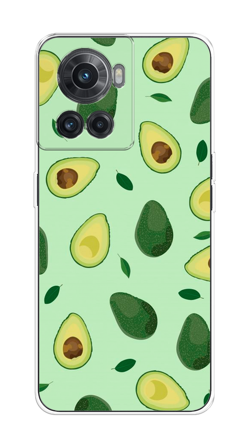 

Чехол на OnePlus 10R/Ace "Blue avocado", Коричневый;зеленый, 153050-1
