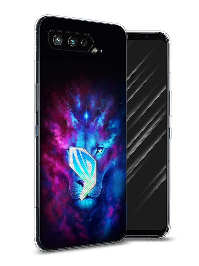 

Чехол Awog на Asus ROG Phone 5 "Космический лев", Фиолетовый;голубой, 44250-1