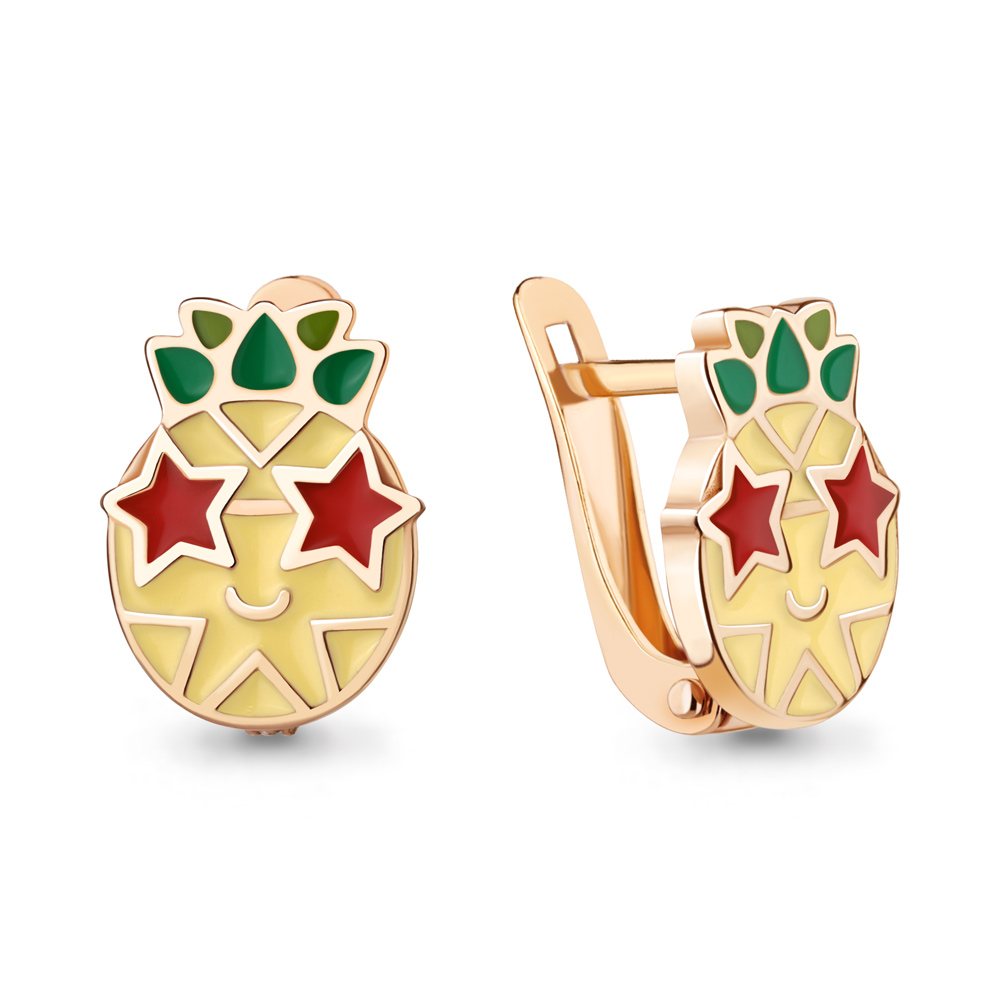 

Серьги из серебра с эмалью Aquamarine 34235_925_з, 34235_925_з
