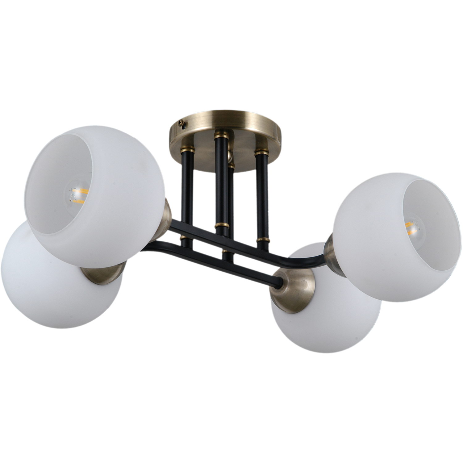 

Люстра потолочная illumico IL0395-4CBSQ-79 BK WT